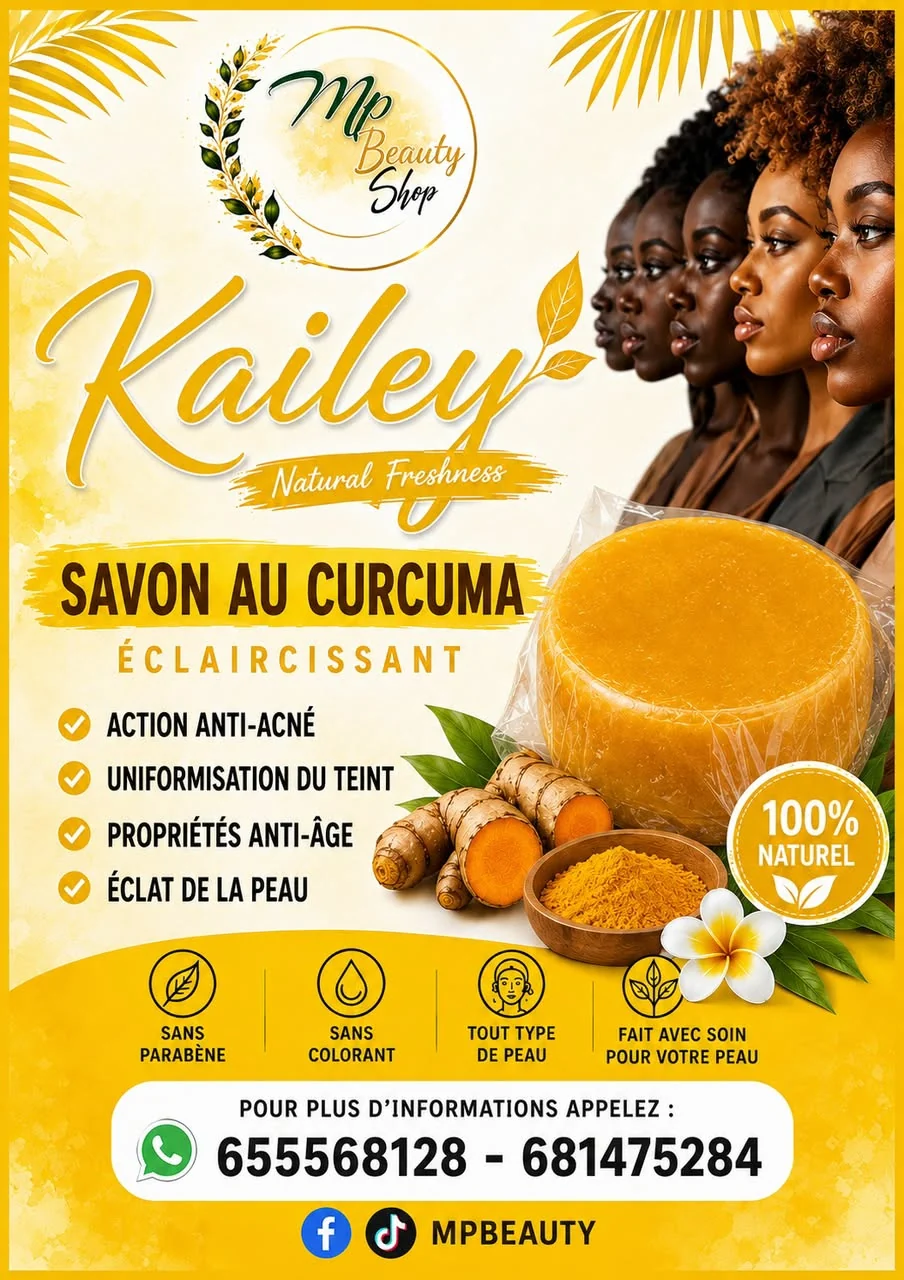 Affiche du savon au curcuma Kailey
